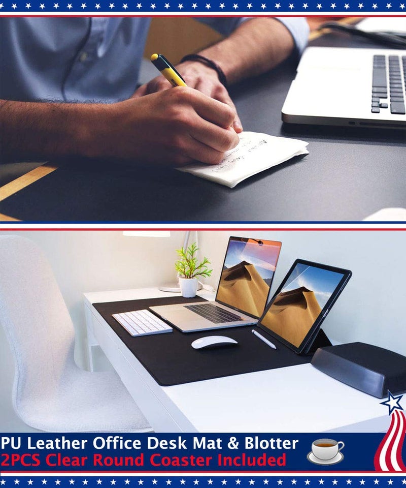 Easy Easy Life Clear Desk Pad Blotter Office Table Protector on Top of Desks for Laptop Computer Keyboard Desktop Plastic PVC Transparent Desk Writing Mat Organizer with Mouse Pad Non-Slip Waterproof 17 X 36 Inches - Image 4